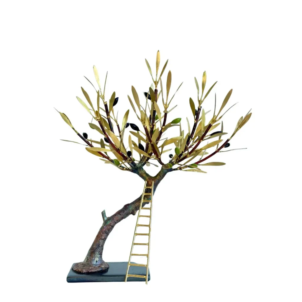 Olive Tree with Ladder