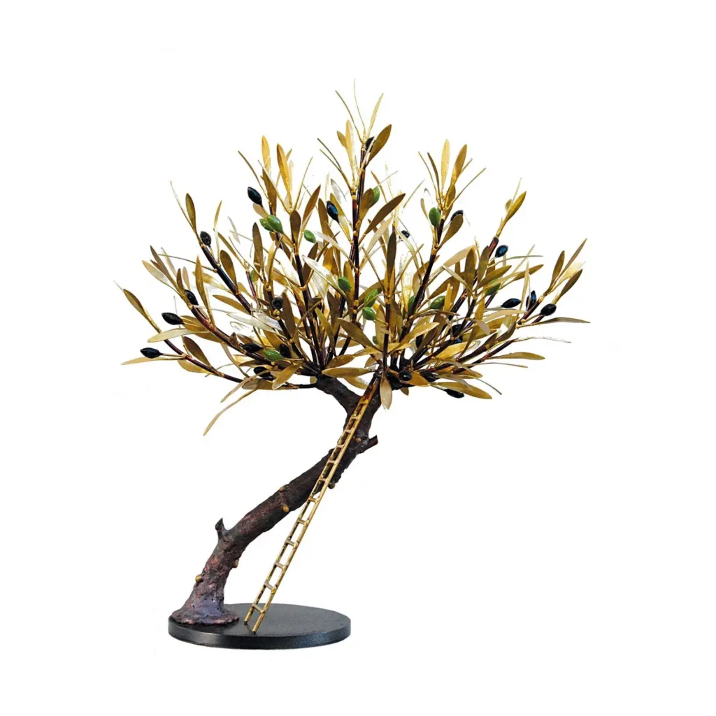 Olive Tree with Ladder
