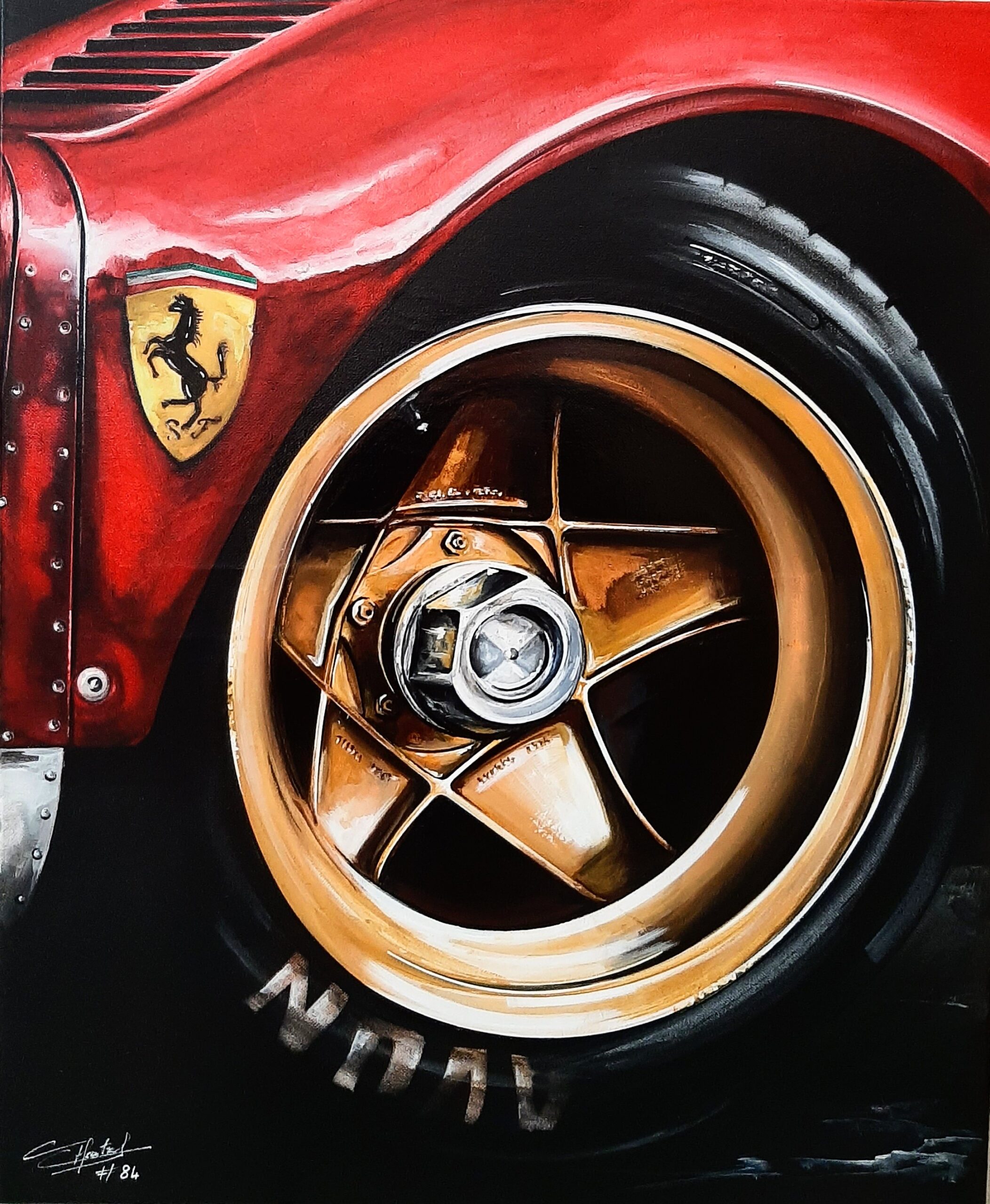 Ferrari Golden Wheel #84